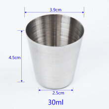 Stainless Steel Beer Cola Milkshake Cup 30 70 180 320ml