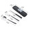 Portable Cutlery Set Reusable Black 4-Piece 3