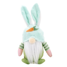 Easter Gnome Decoration Handmade Plush 6.69 in Multicolor
