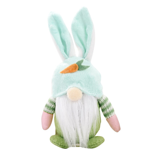 Easter Gnome Decoration Handmade Plush 6.69 in Multicolor