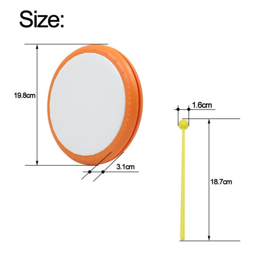 Pretyzoom Hand Drum Set for Kids Aged 3+ Ergonomic Shape 1 1