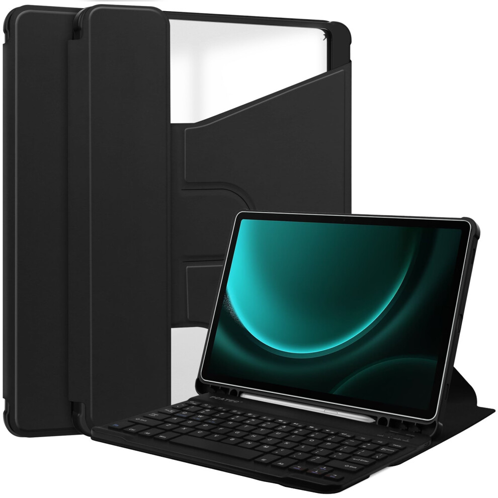 Bluetooth Keyboard Case For Samsung Tab S9 Fe With 360 9180333280056