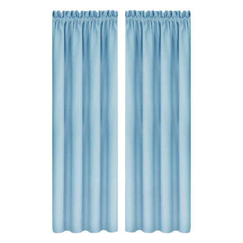 Thermal Blackout Curtains Light Blue 84x38 in per Side