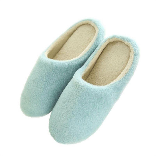 Fleece inomhustofflor för kvinnor och män, halkfria