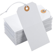 Large Price Tags with Elastic String 100 pcs 4.76 x 2.36 in