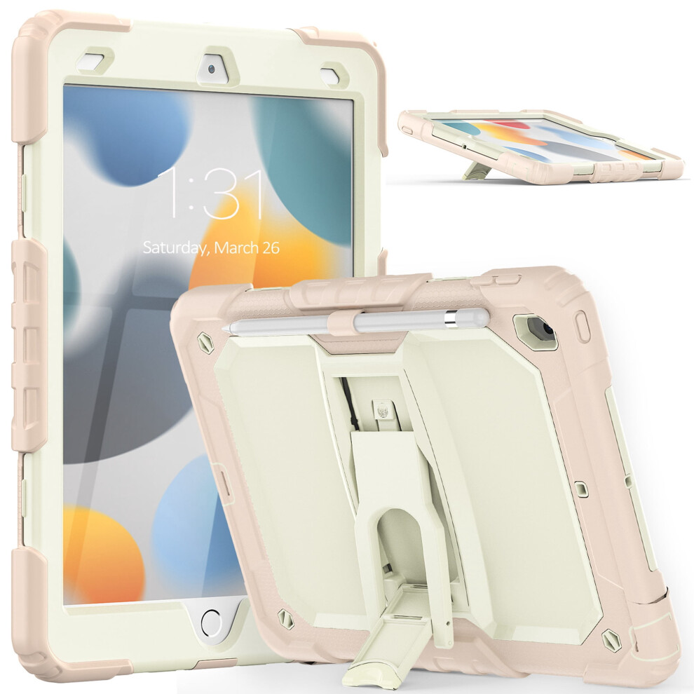 Rosegold Shockproof 3-Layer Ipad 10.2" Case For 7Thâ9Th 9180333284313