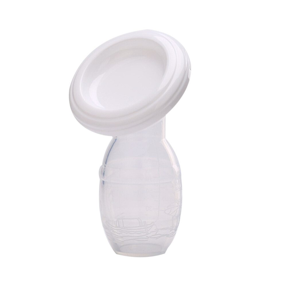 Baby Breast Pump Silicone Milk Collector with Lid