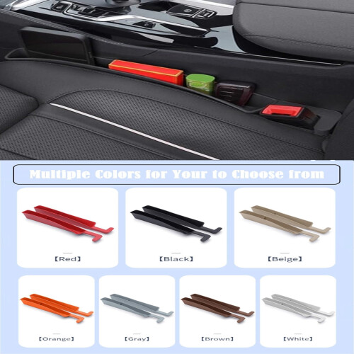 Car Seat Gap Storage Organizer with Phone Holder Red 2
