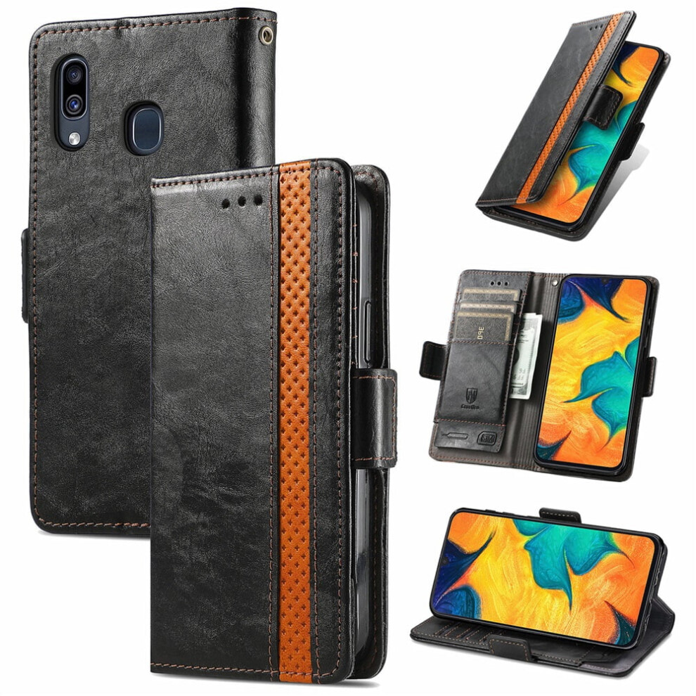 Leather Wallet Folio Case For Samsung Galaxy A20/A30 Â 974856041619