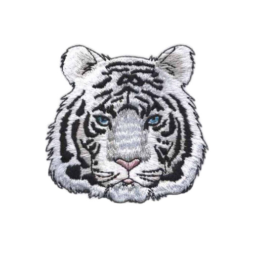 Tiger Head Embroidered Patch Iron-On or Sew-On 1 PCS