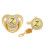 Baby Pacifier with Gold Rhinestone Clip and Personalized 1