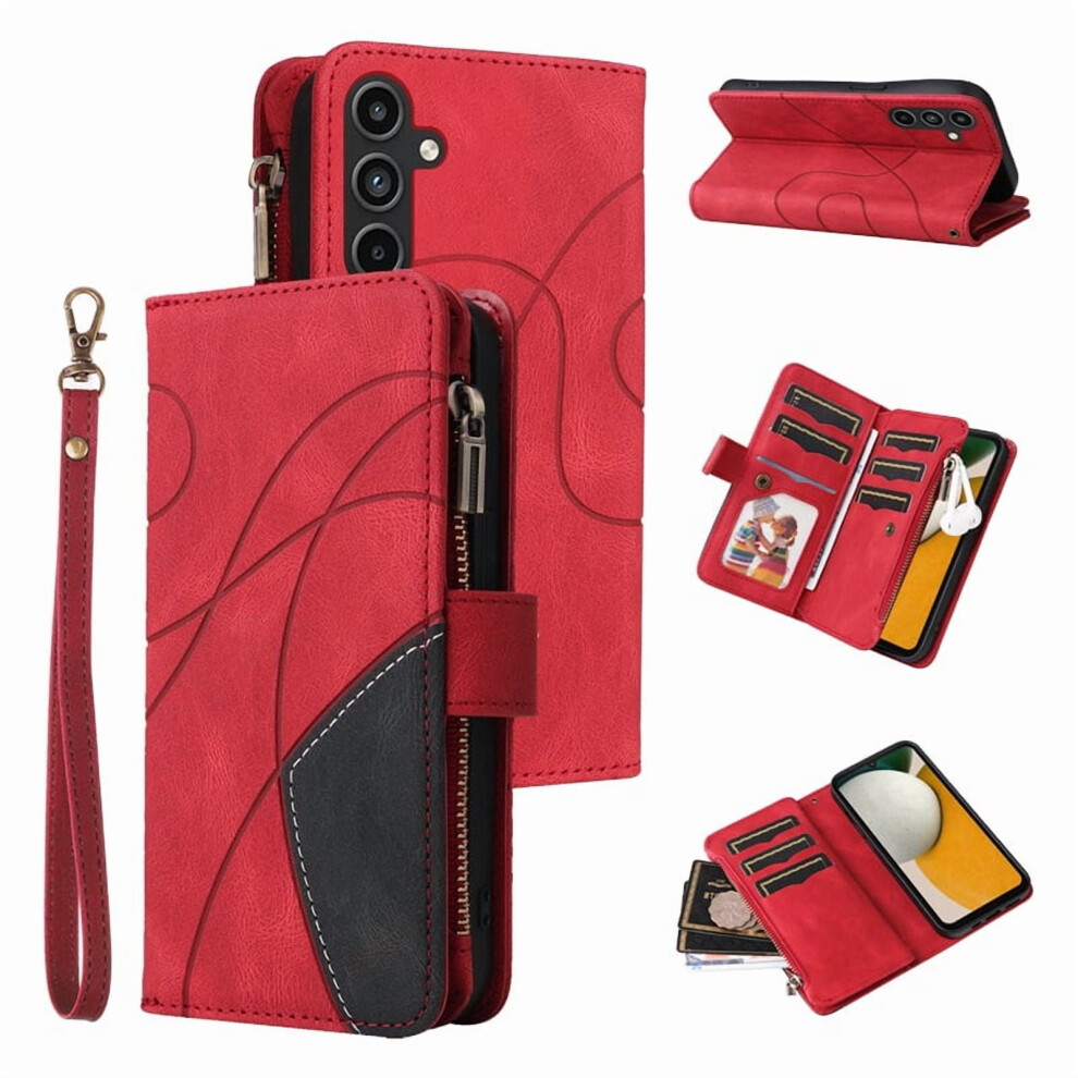 Samsung Galaxy A15 Wallet Case With 9-Card Holder And Wrist 974856045471