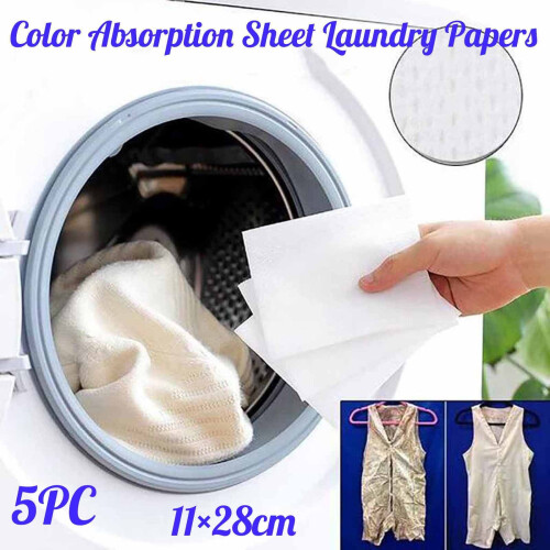 Color-Absorbing Sheets Anti-Dyeing 5-Pack