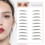 Eyebrow Stickers European Style Water Transfer 12 Sheets 7