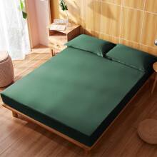 Fitted Sheet for King Bed Deep Pocket Anti-Slip Green
