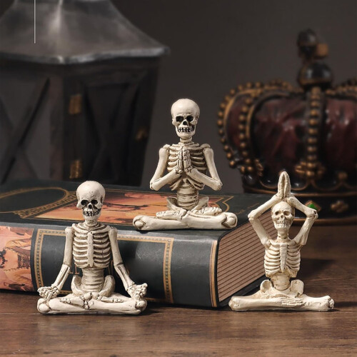 Decorațiune de Halloween cu șopârlă schelet, 1 bucată 2