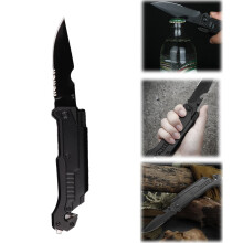 Multi-Function LED Seat Belt Cutter with Glass Breaker