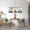 Ensemble de 3 tableaux sur toile gris vin papillon voilier 2
