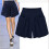 Γυναικείο Σορτς Plus Size Μονόχρωμο Μπλε Casual 5XL 2