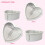 Heart-shaped cake pans aluminum 2 pcs 1