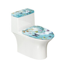 Butterfly Elastic Toilet Seat Covers Set 3-Pack