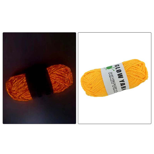 Glow-in-the-Dark Yarn Blue 4-Pack 55 Yds Each 100% Polyester