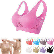 Breathable Lift-Up Sports Bra for Women, Full-Cup Seamless