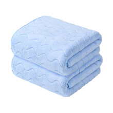 Bath Towels Polyester Soft Absorbent 2 Pcs 75x35cm
