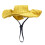 Dog Hat Sun Protection Adjustable Drawstring Yellow 4