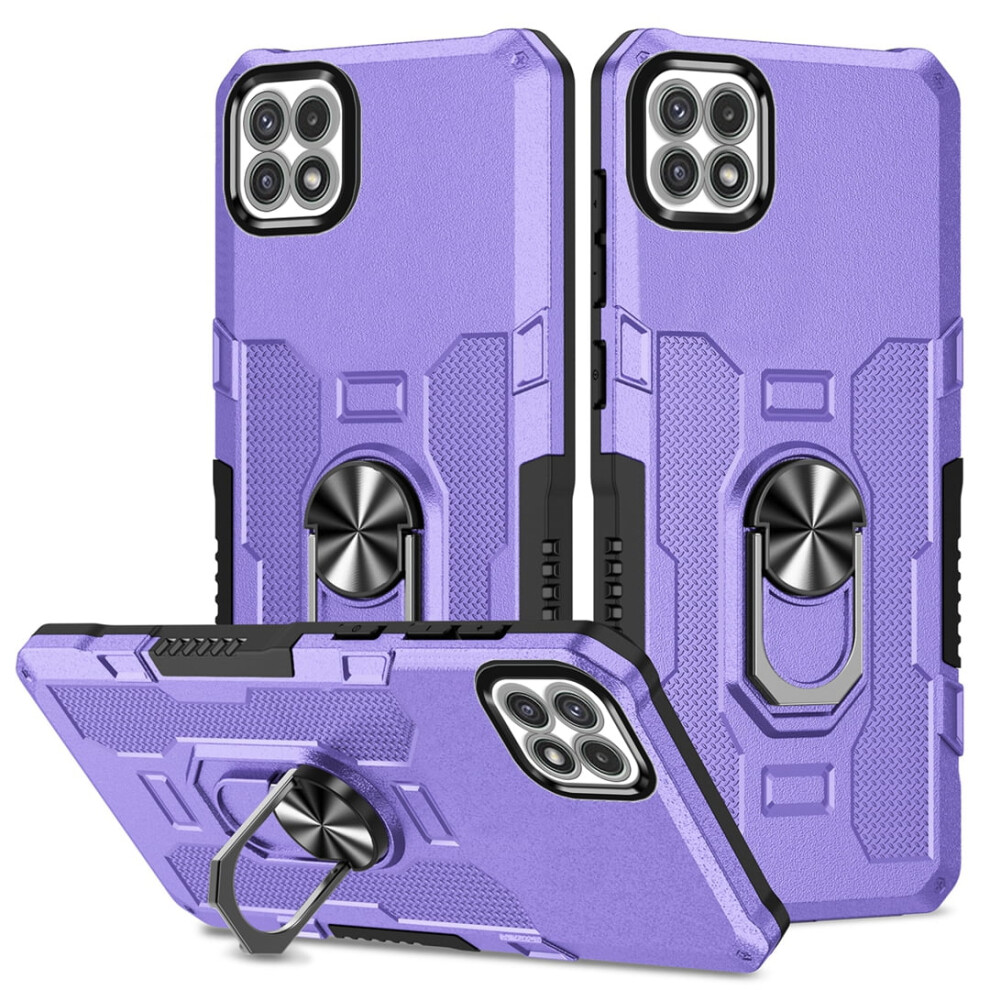Rugged Defender Case For Samsung Galaxy A22 5G 6.6 Purple 913211542798