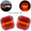 Square LED License Plate Light High Intensity Universal Fit 7