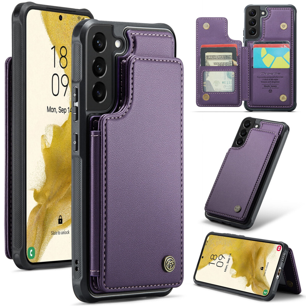 Caseme Leather Wallet Case For Samsung Galaxy S22+ 9122141643623