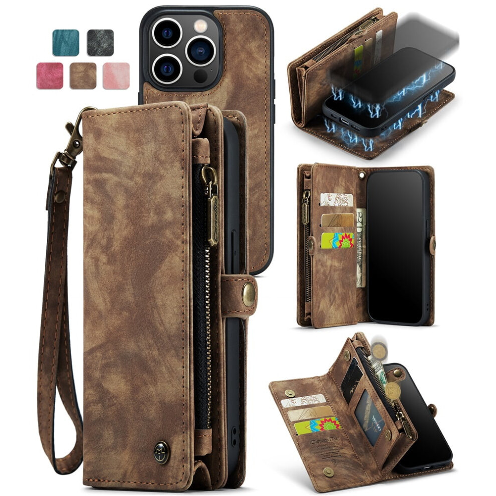 Caseme Leather Iphone 13 Pro Max Case Â 2-In-1 Detachable 9122141633365
