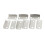 20 Pcs Home Office Silver Tone Metal Right Angle Drawer Lock Strike Plate 3