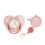 Baby Pacifier with Rhinestone Rose Gold Clips 2 pcs 1