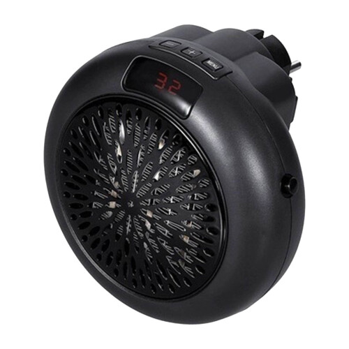 Black Mini Portable Desktop Heater 1500W