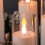 LED Pillar Candles Pure White Battery Operated Remote Timer 5