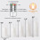 LED Pillar Candles Pure White Battery Operated Remote Timer 6
