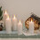 LED Pillar Candles Pure White Flameless Battery Operated 7