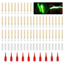 Bastão de pesca luminoso fluorescente para ponta de vara - 50 unidades