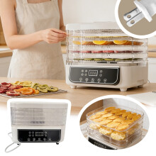Compact Food Dehydrator with Adjustable Temperature and