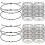 Rainbow Heart Friendship Bracelets Set with Silver Gold 1