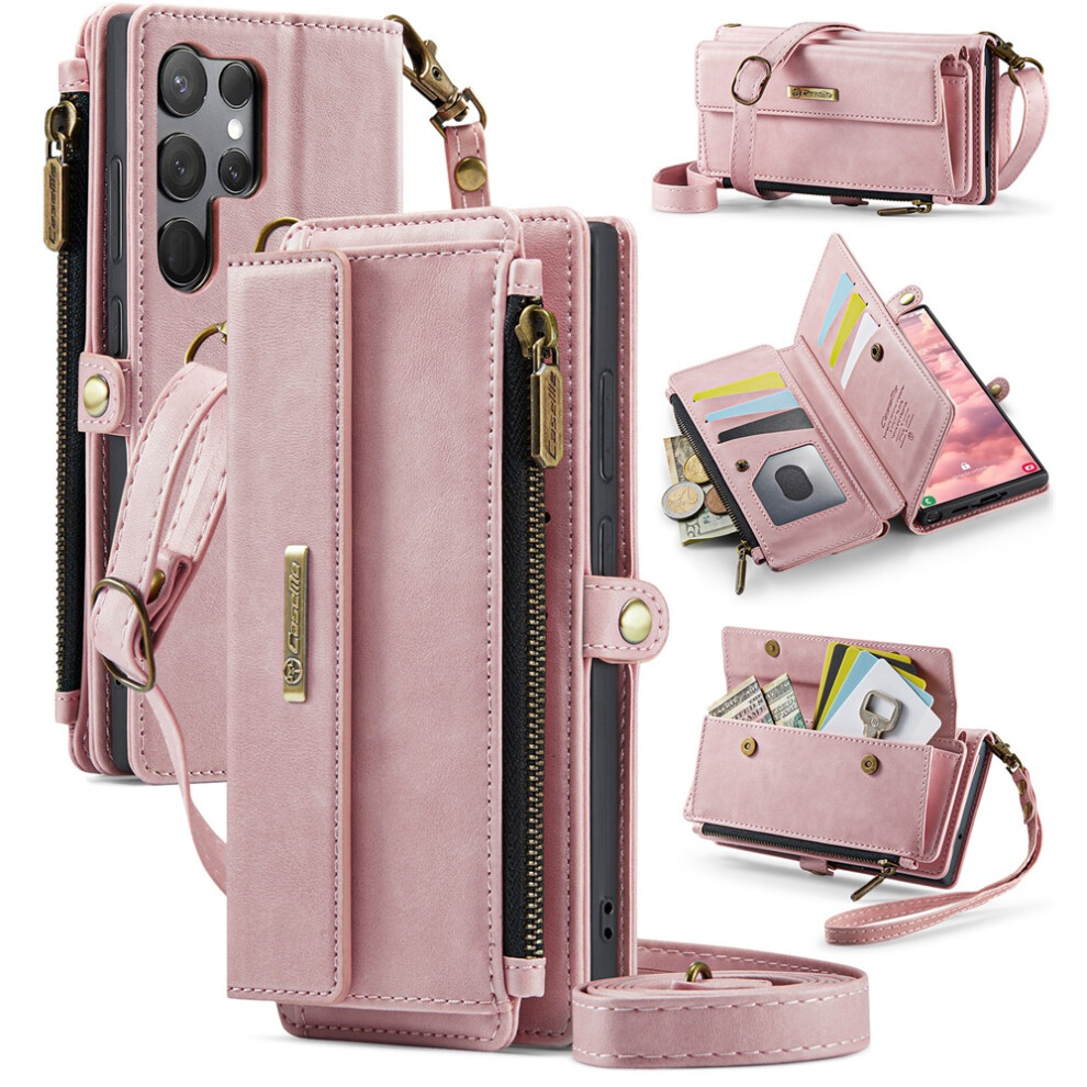 Caseme Wallet Case For Samsung Galaxy S23 Ultra 5G Pink 913211540206