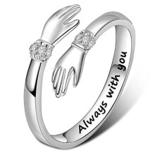 Adjustable Finger Ring Engagement Wedding Band Jewelry