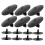 Black Plastic Auto Body Retainer Clips30pcs 5