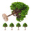 Miniatuur plastic modelbomen, realistisch, groen, 5 stuks 6