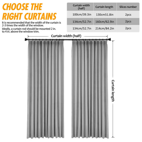 Double-Layer Rainbow Gradient Blackout Curtains Peach Grey 2