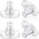Rubber Earring Backs Clear 200pcs 1