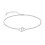 Sterling Silver Heart Bracelet with Cross and Fire Opal 1