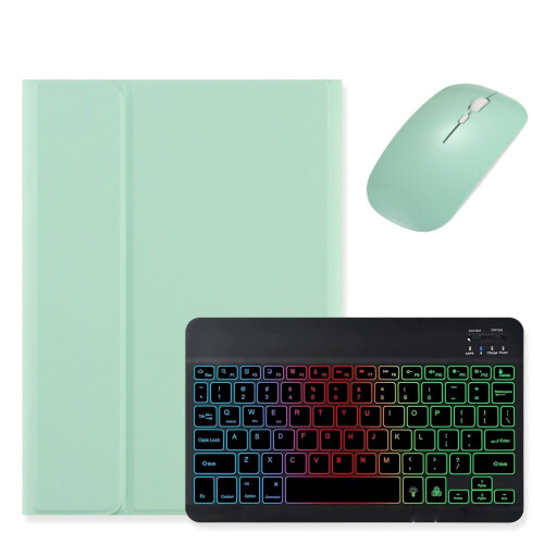 Bakbelyst tastaturdeksel til Galaxy Tab A8 10,5 tommer med